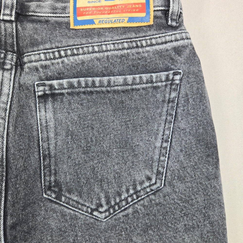 Diesel Jeans 1994 Slim High Straight Acid Wash Gray Womens Size 25 L32 - Picture 4 of 16